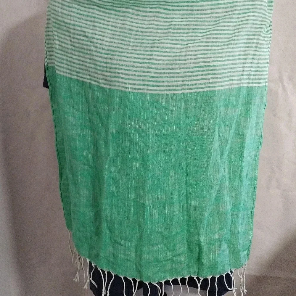 Olivia Fallon Women's Scarf Shawl Beach Cover Up Multifunctional Tassel Striped